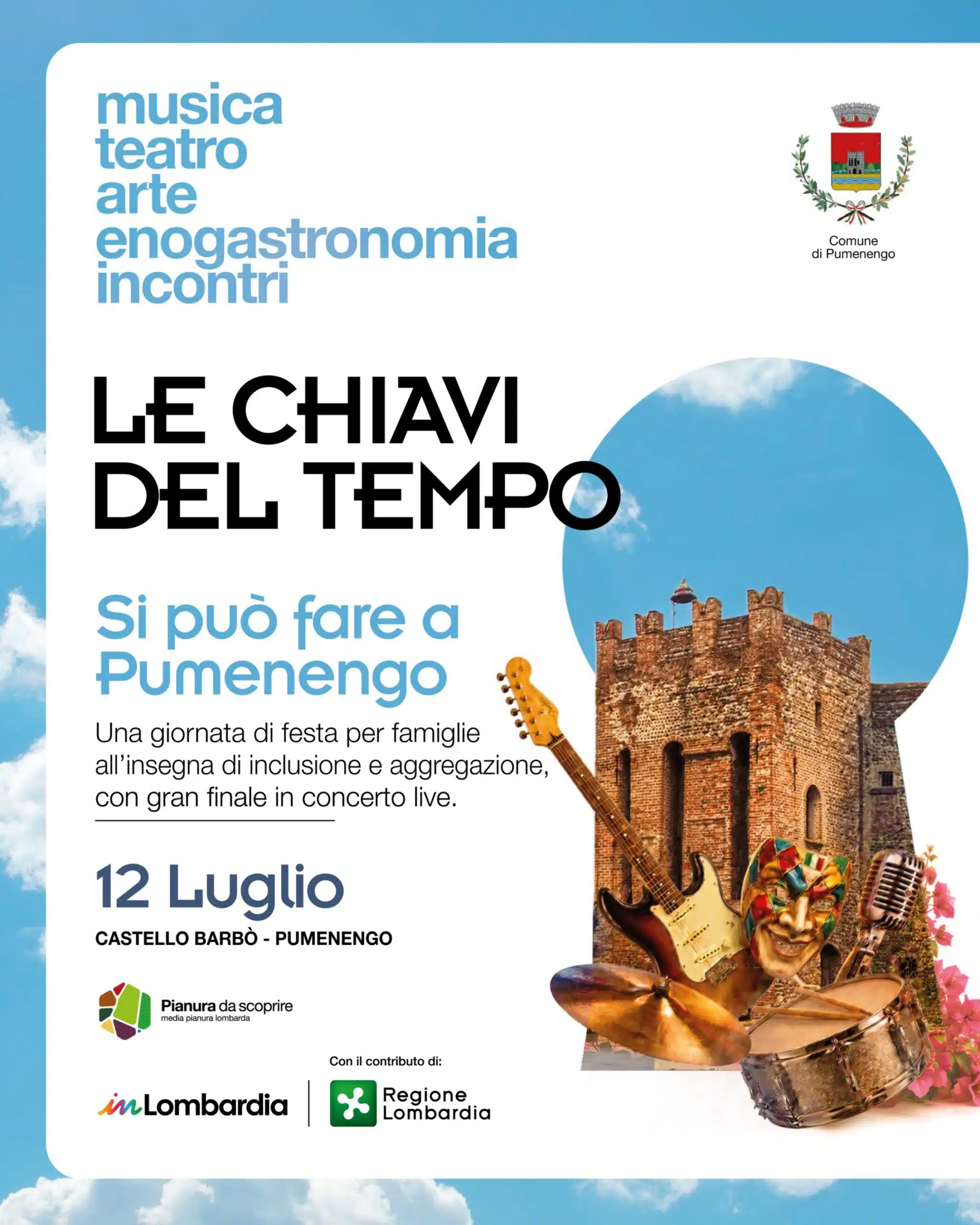 Pumenengo apre le porte del Castello Barbò per “Si può fare”, giornata di festa tra famiglie, inclusione e musica dal vivo